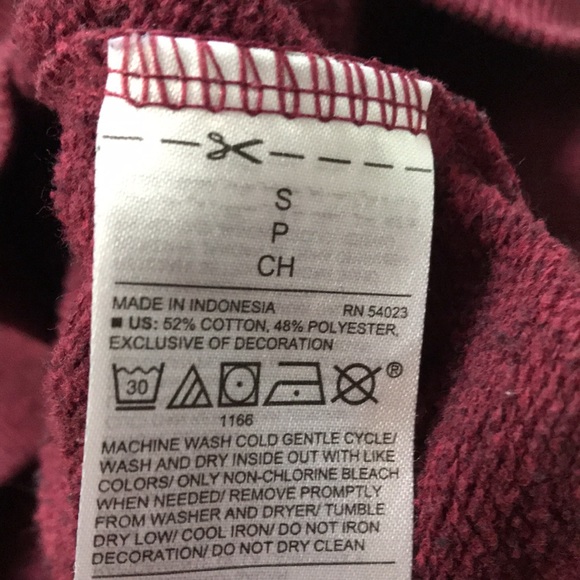 Burgundy Old Navy Sweatshirt - Picture 7 of 8
